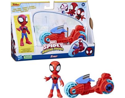SpiderMan Spidey and his amazing friends Motorka a figurka 10 cm Spidey