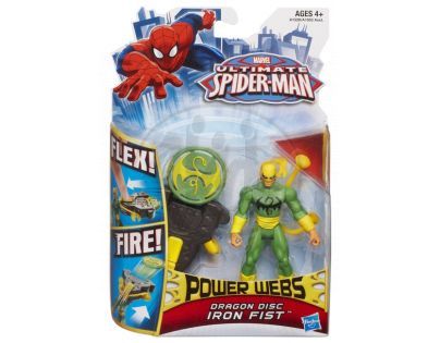 Spiderman Akční vystřelovací figurky Hasbro - Iron Fist Dragon Disc