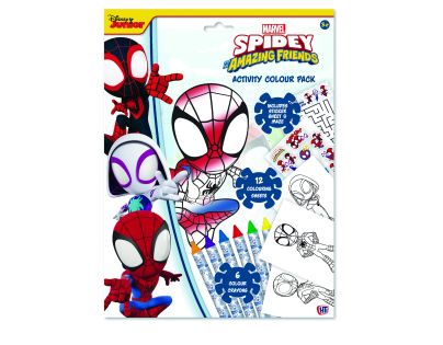 Spidey pracovní listy s barvami