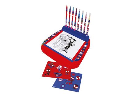 Spidey stojan s omalovánkami a barvami