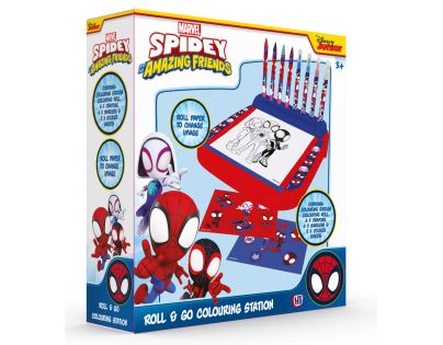Spidey stojan s omalovánkami a barvami