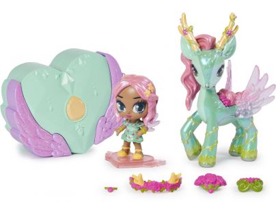 Spin Master Hatchimals pixies panenky se zvířátkem a doplňky zelené-růžová křídla