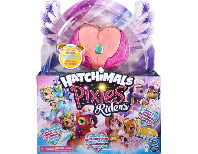 Spin Master Hatchimals pixies panenky se zvířátkem a doplňky oranžové-růžová křídla