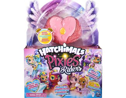 Spin Master Hatchimals pixies panenky se zvířátkem a doplňky růžové-červená křídla