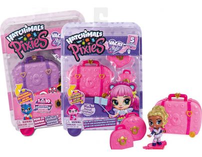 Spin Master Hatchimals pixies panenky v kufru růžová