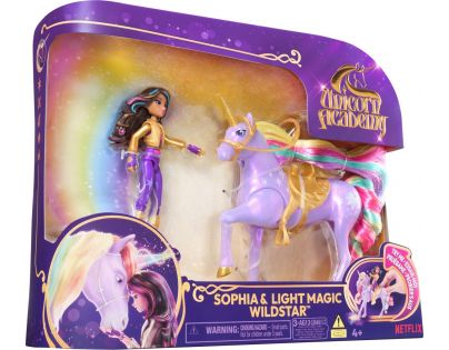 Spin Master Jednorožčí akademie světelný jednorožec a figurka 11 cm Sophia & Wildstar