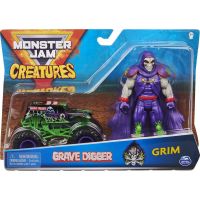 Spin Master Monster Jam kovové auto s figurkou Grave Digger a Grim 4