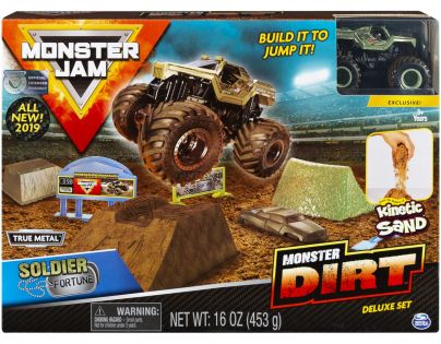 Spin Master Monster Jam sada s tekutým pískem Delux Soldier Fortune