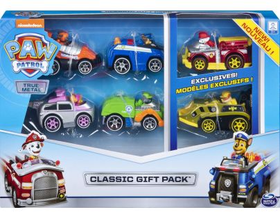 Spin Master Paw Patrol 6 ks sběratelských kovových autíček