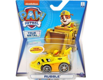 Spin Master Paw Patrol kovová autíčka super hrdinů Rubble 20115876
