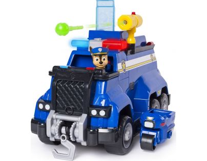 Spin Master Paw Patrol Velký Policejní vůz s efekty a motorkou