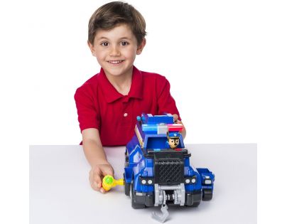 Spin Master Paw Patrol Velký Policejní vůz s efekty a motorkou