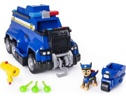 Spin Master Paw Patrol Velký Policejní vůz s efekty a motorkou