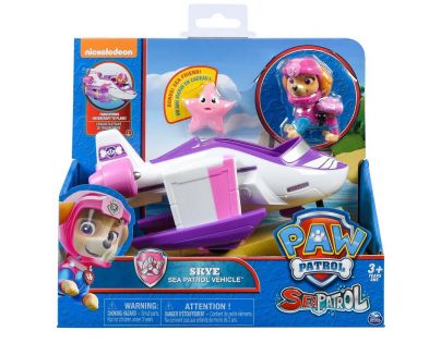 Spin Master Paw Patrol základní auta Sea Patrol bílofialová raketa