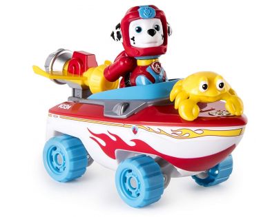 Spin Master Paw Patrol základní auta Sea Patrol Marshall červený člun