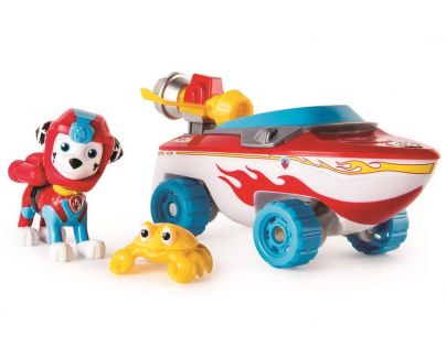 Spin Master Paw Patrol základní auta Sea Patrol Marshall červený člun