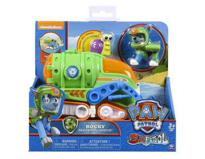 Spin Master Paw Patrol základní auta Sea Patrol Rocky modré háky
