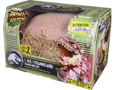 Spin Master Primal Hatch dino interaktivní T-Rex líhnoucí se z vejce šedý