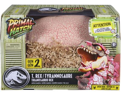 Spin Master Primal Hatch dino interaktivní T-Rex líhnoucí se z vejce šedý