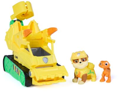 Spin Master Tlapková patrola Dino akční vozidlo Rubble