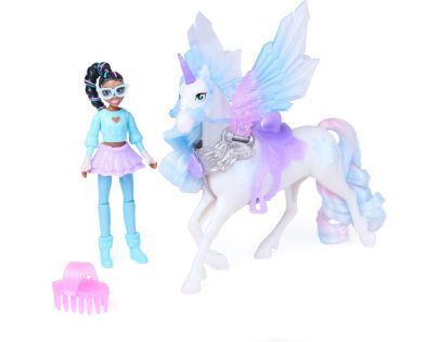 Spin Master Unicorn academy kouzelná křídla glacier & layla 11cm