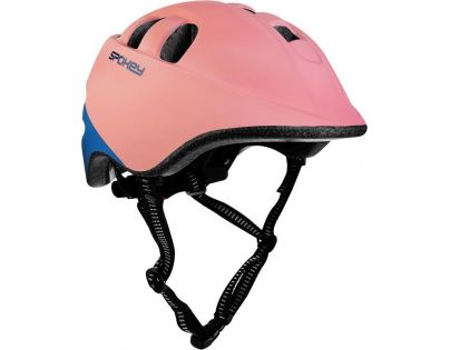 Spokey Cherub Dětská cyklistická přilba In-Mold 52 - 56 cm růžovomodrá