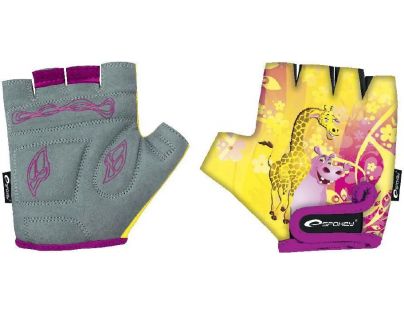 Spokey Giraffe Glove Dětské cyklistické rukavice XXS 15,5 cm
