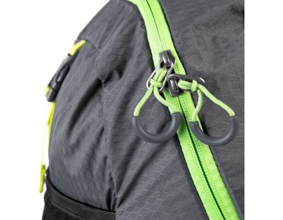 Spokey HIidden Peak Batoh skládací šedočerný s neon zipem 18 l