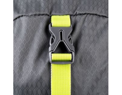 Spokey HIidden Peak Batoh skládací šedočerný s neon zipem 18 l