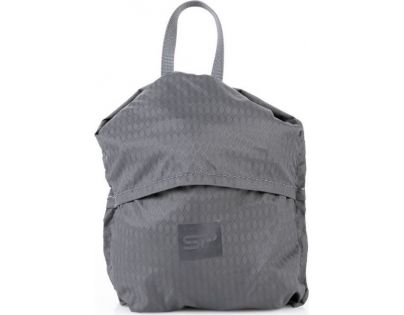 Spokey HIidden Peak Batoh skládací šedočerný s neon zipem 18 l