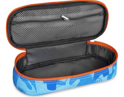 Spokey Nerf Chest Školní pouzdro modrooranžové
