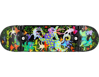 Spokey Ollie Skateboard 78,7 x 20 cm ABEC7 se svíticimi prvky ve tmě