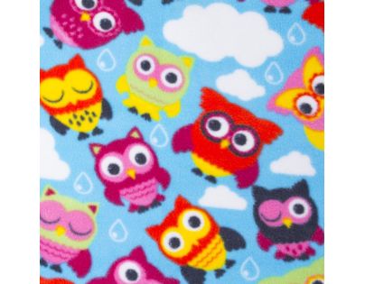 Spokey Picnic Owl Pikniková deka s popruhem 180 x 210 cm