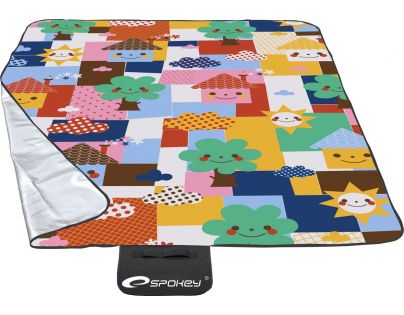 Spokey Picnic Toddler Pikniková deka s popruhem Originální vzor 130 x 170 cm