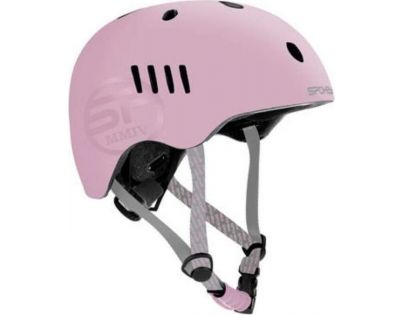 Spokey Pumptrack Juniorská cyklistická BMX přilba In-Mold 48 - 54 cm růžová