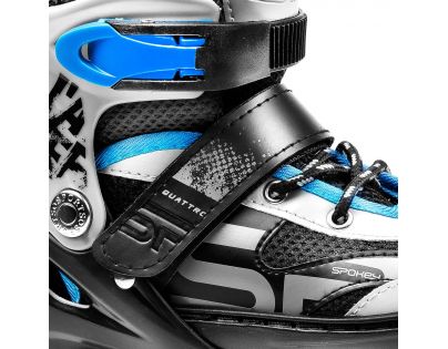 Spokey Quattro 4 v 1 Brusle černomodré regulovatelné vel. 30 - 33