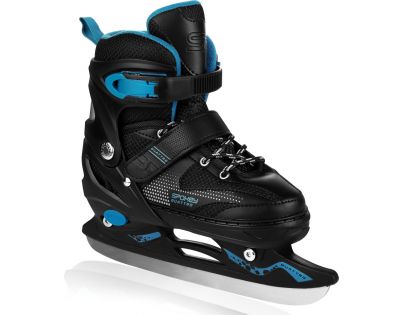 Spokey Quattro 4 v 1 Brusle regulovatelné černomodré vel. 30 - 33