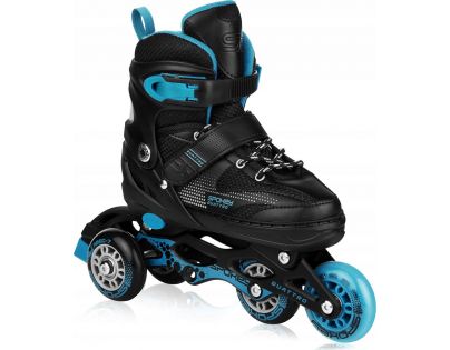 Spokey Quattro 4 v 1 Brusle regulovatelné černomodré vel. 30 - 33
