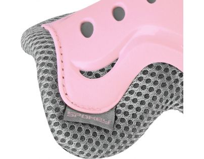 Spokey Shield 3-dílná sada dětských chráničů růžové vel. M