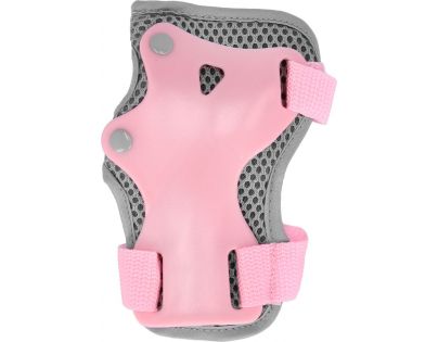 Spokey Shield 3-dílná sada dětských chráničů růžové vel. M