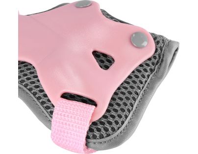 Spokey Shield 3-dílná sada dětských chráničů růžové vel. M