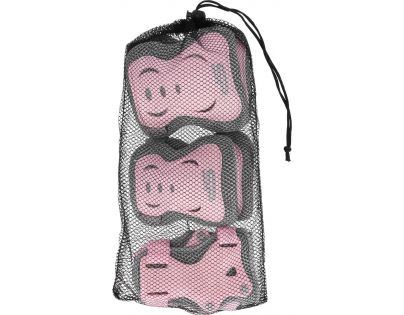Spokey Shield 3-dílná sada dětských chráničů růžové vel. M