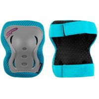 Spokey SHIELD 3-dílná sada dětských chráničů tyrkysové velikost S 4