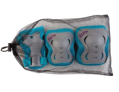 Spokey SHIELD 3-dílná sada dětských chráničů tyrkysové velikost S