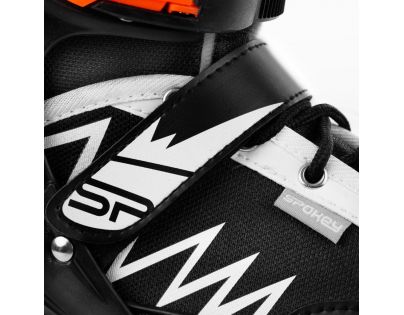 Spokey Tony Kolečkové brusle černooranžové ABEC7 Carbon vel. 34-38