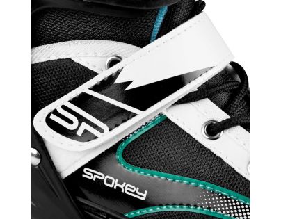 Spokey Tony Kolečkové brusle černotyrkysové ABEC7 Carbon vel. 29-33