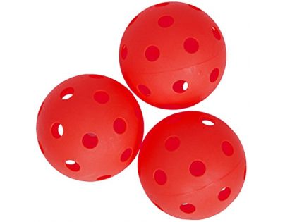 Spokey Turn Florbalové míčky 3 ks červené