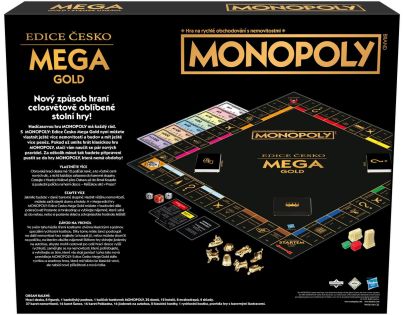 Společenská hra Monopoly Mega Gold Česká Republika