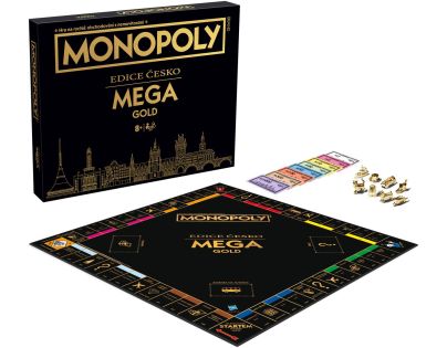 Společenská hra Monopoly Mega Gold Česká Republika
