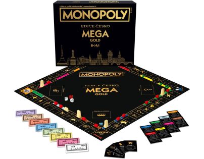 Společenská hra Monopoly Mega Gold Česká Republika